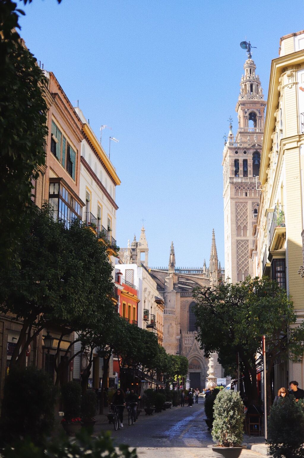 Historic street in Seville, Andalucía, Spain
